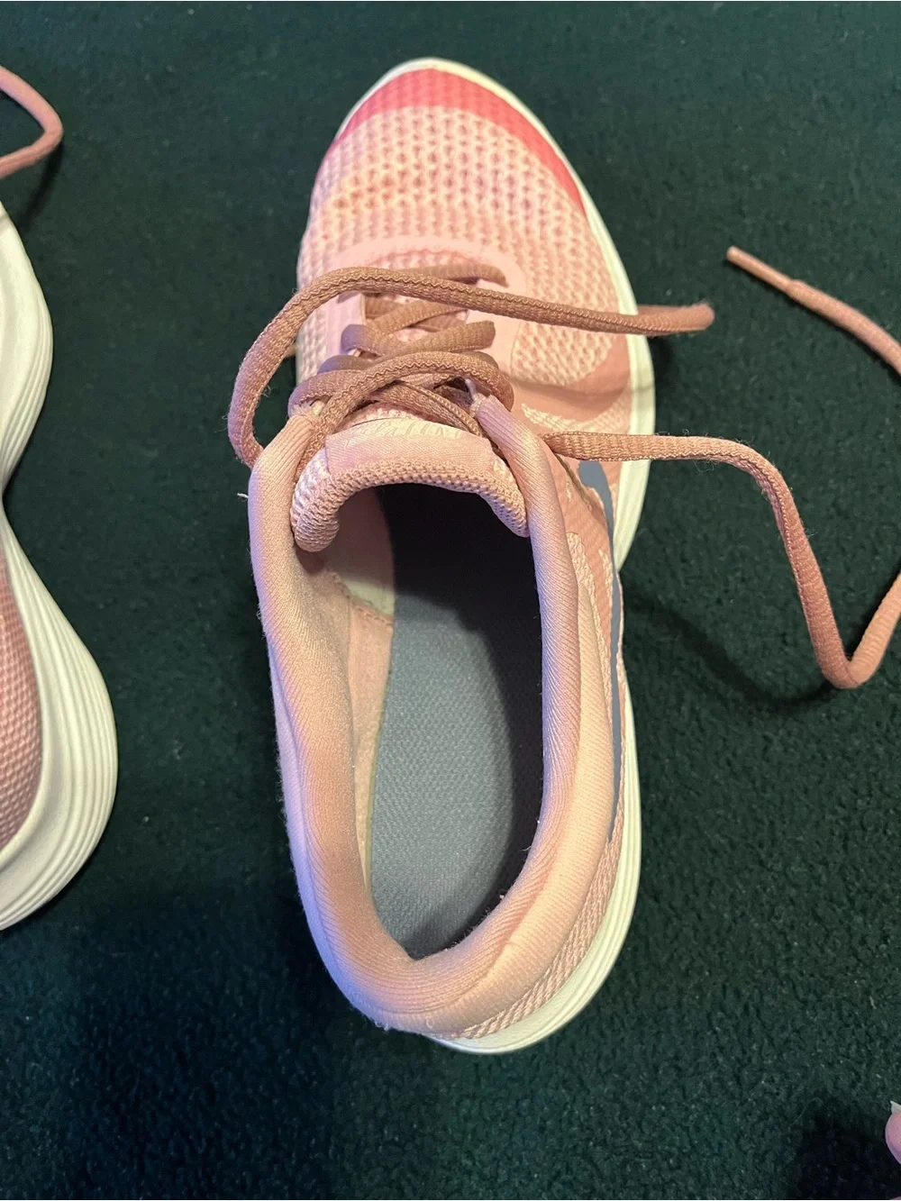 Nike Two Tone Pink Athletic Sneakers with Mesh Upper
